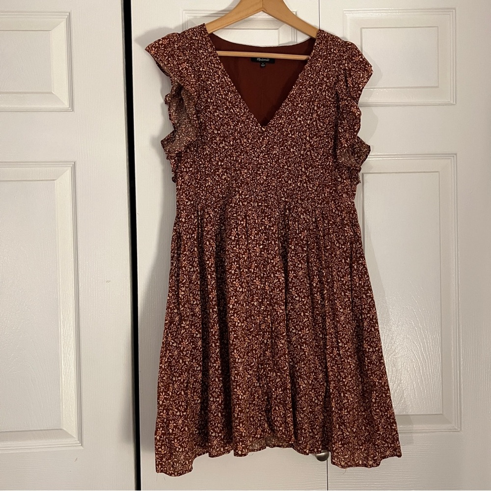 Madewell florentine floral pintuck mini dress - Picture 7 of 8